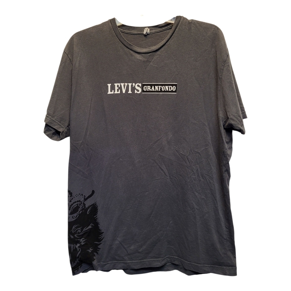 Levi's GranFondo Gray Short Sleeve Graphic Tee - Size L